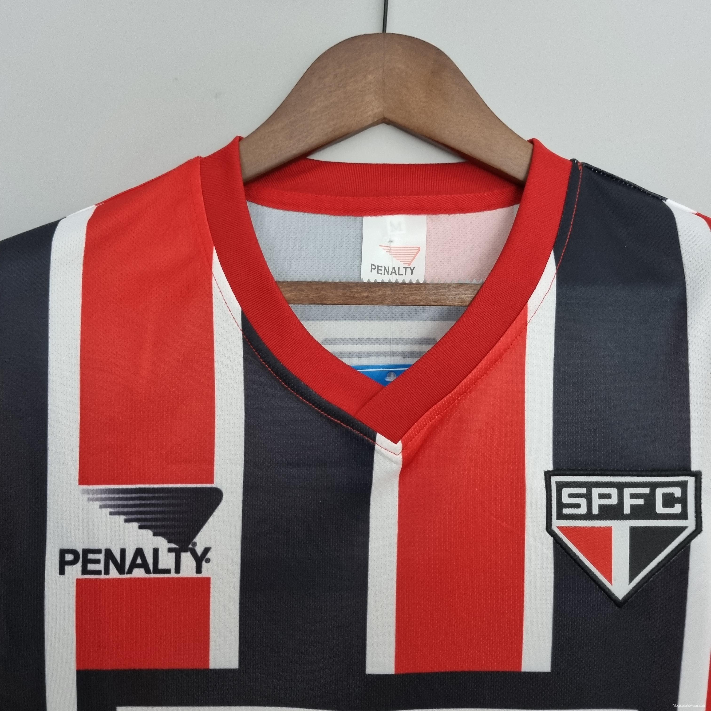 Retro 1991 sao paulo away Soccer Jersey