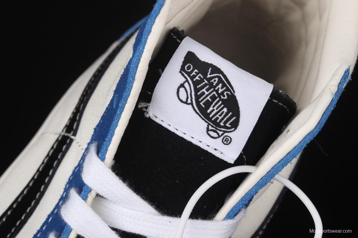 Vans Sk-Hi 38 DX blue-and-white high-top casual shoes VN0A4BVB21R