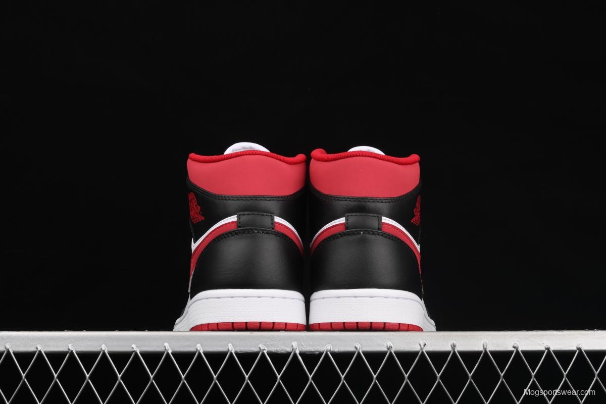 Air Jordan 1 Mid SE black, white and red 554724-122