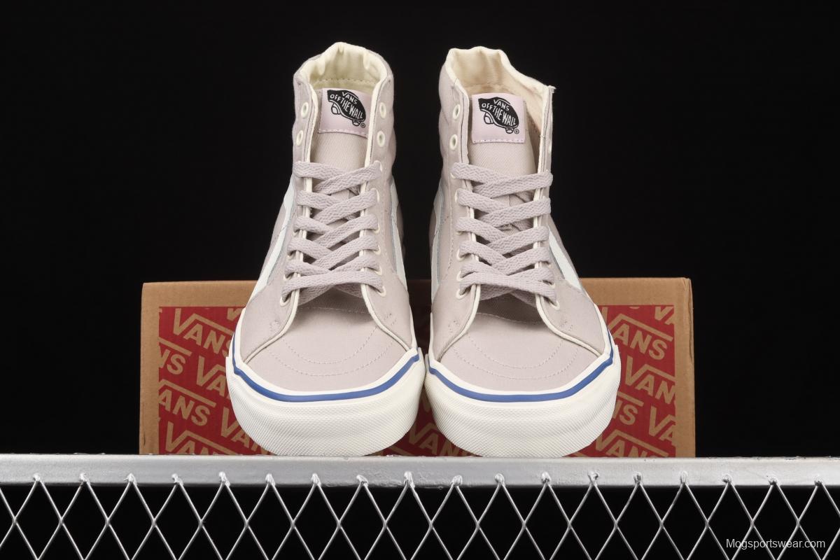 Vans Sk8-Hi Slim side striped high-upper light canvas high-upper shoes VN0A4U164U1