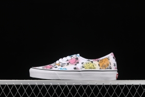 SpongeBob x Vans Authentic color printing cartoon limited edition low-top casual board shoes VN0ASHZSZAS