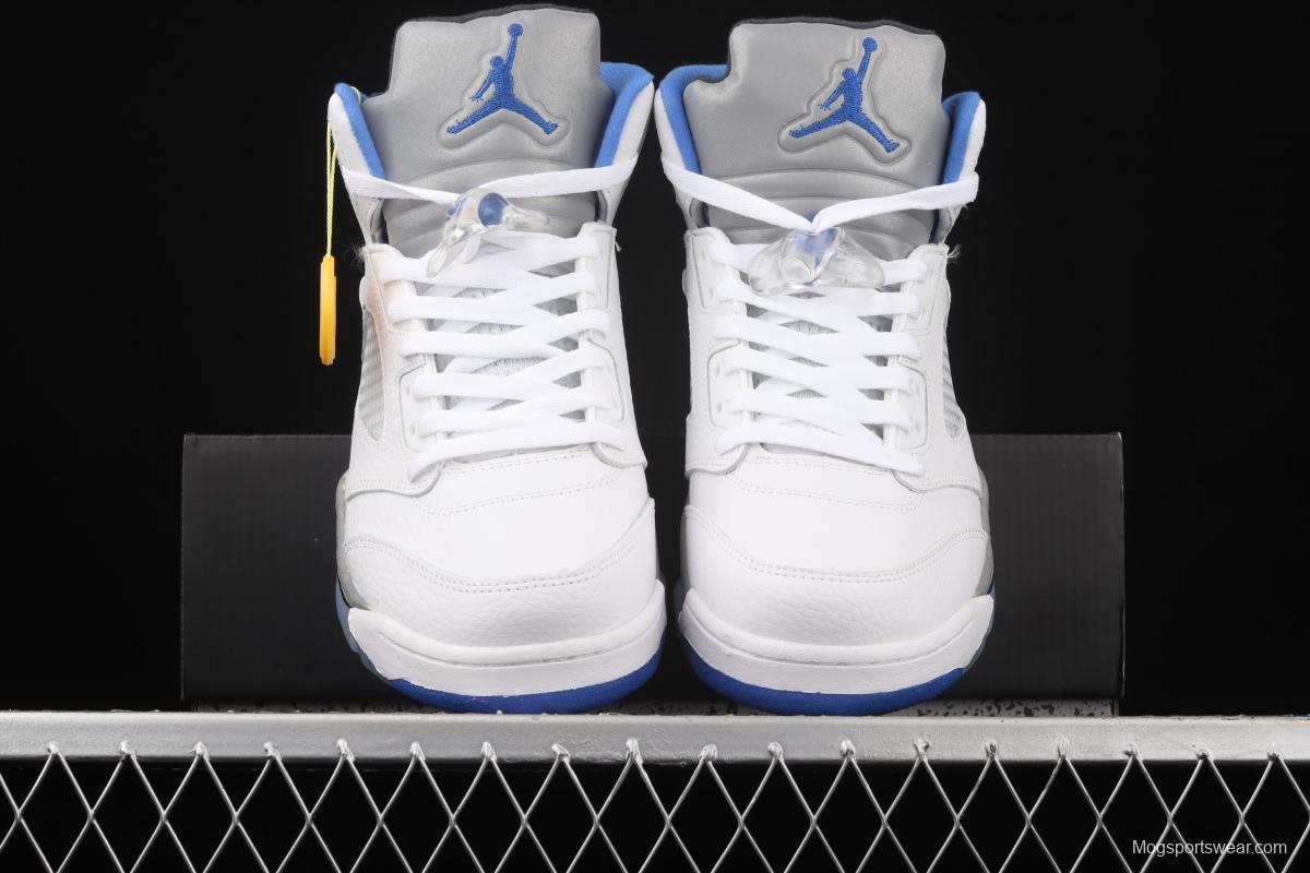 Air Jordan 5 Stealth 2.0 White and Blue 440888-140