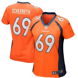 Women's Mark Schlereth Orange Retired Player Limited Team Jersey