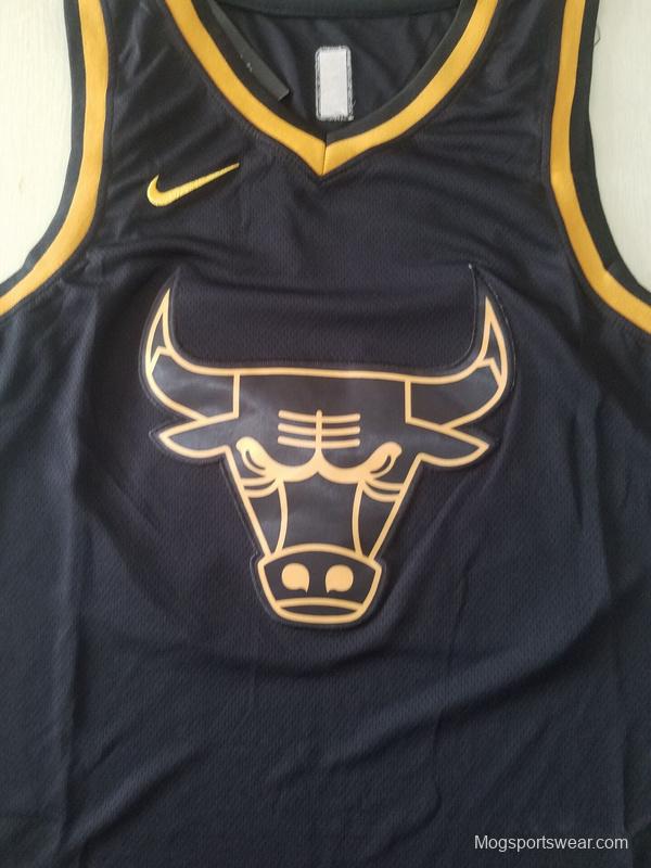 Michael Jordan 23 Black Golden Edition Jersey