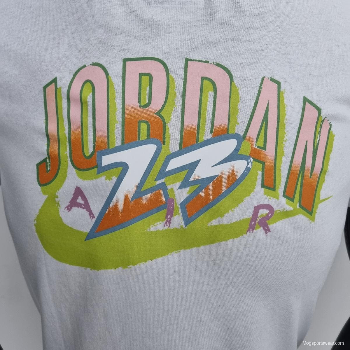 Mens Jordan Casual White T-Shirts #K000155