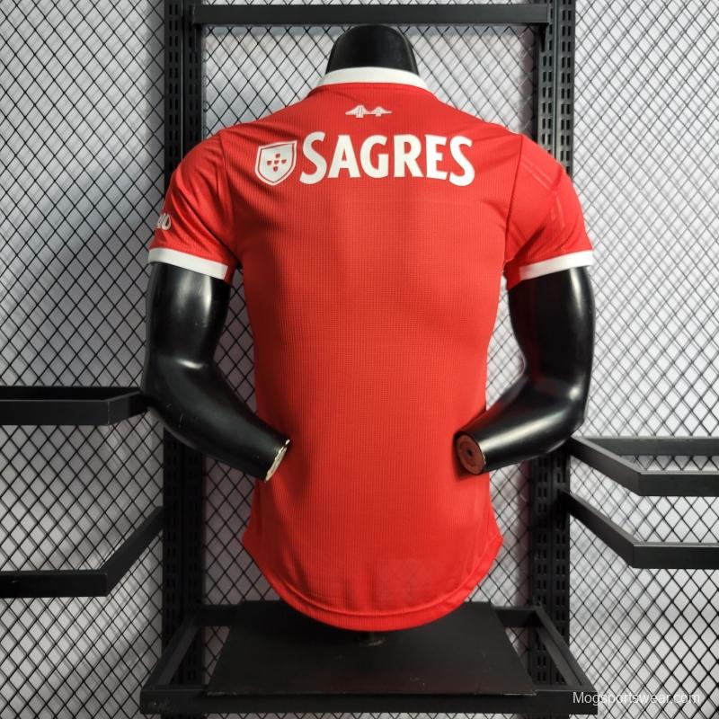 22/23 Player Version Benfica Home Soccer Jersey