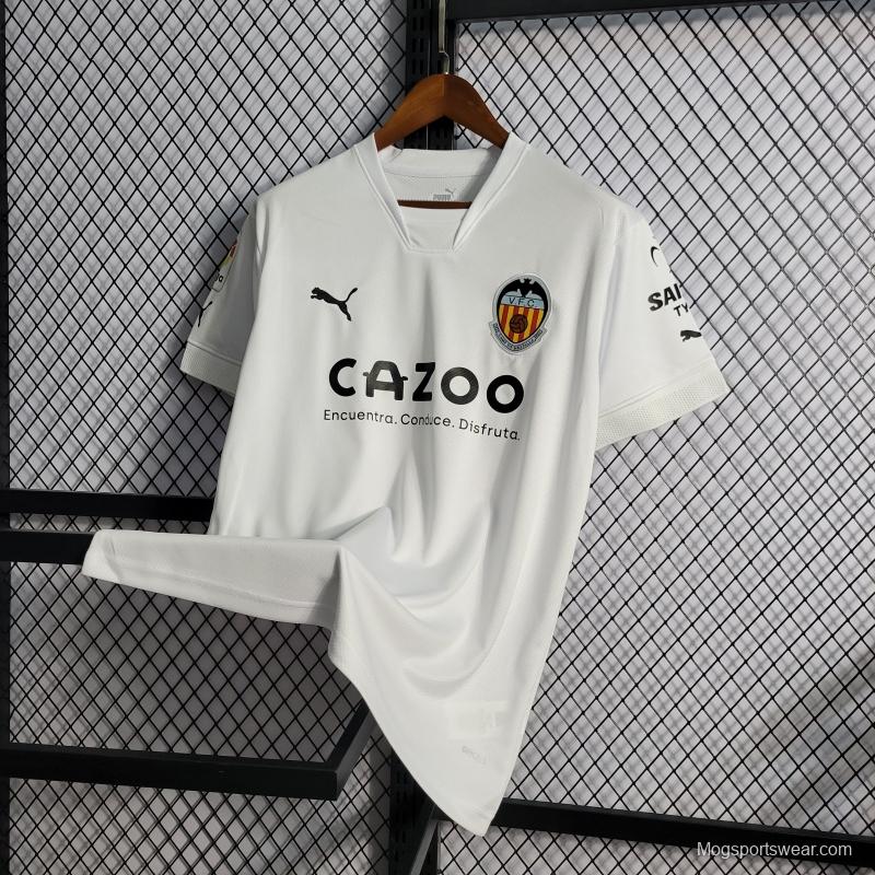 22/23 Valencia Home Soccer Jersey