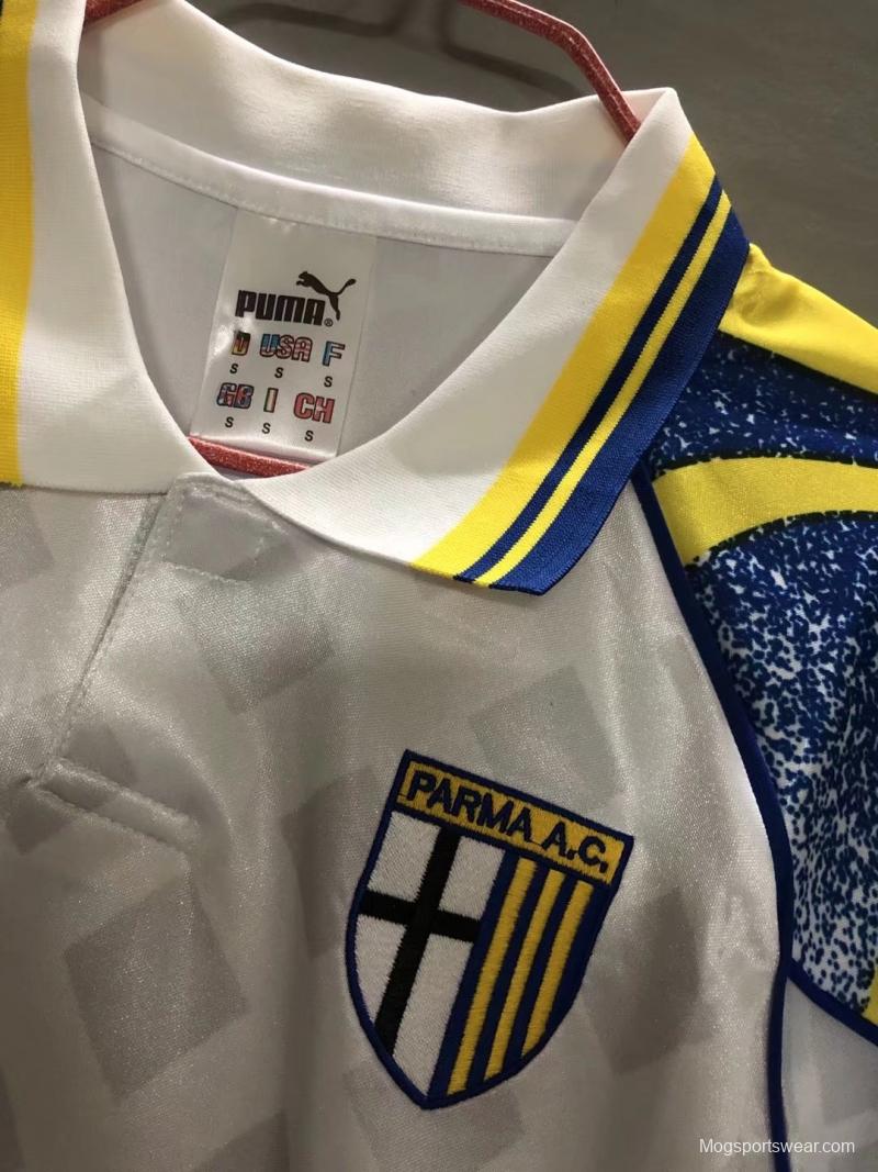 Retro 95/97 Parma Home Soccer Jersey