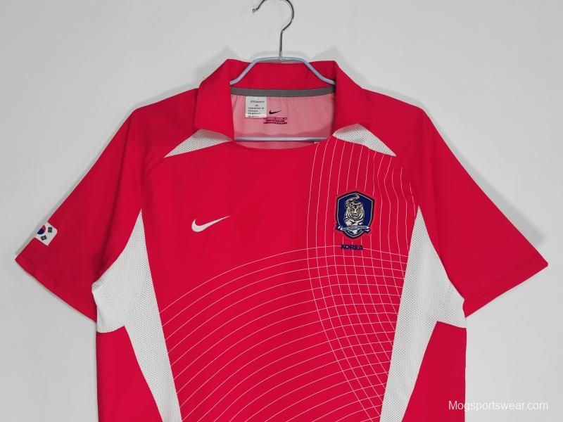 Retro 2002 Korea Home Soccer Jersey