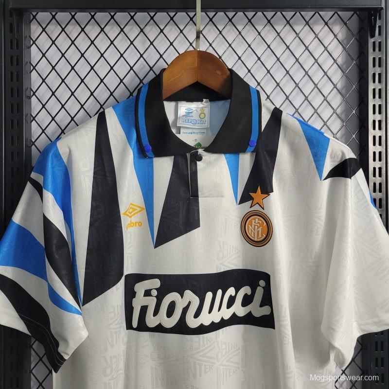 Retro Inter Milan 92/93 Away White Jersey