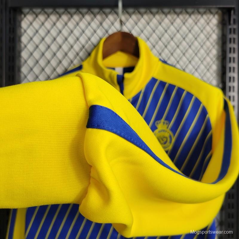 23-24 Al-Nassr FC Blue Full Zipper Jacket