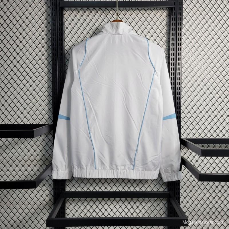 23-24 Juventus White Windbreaker