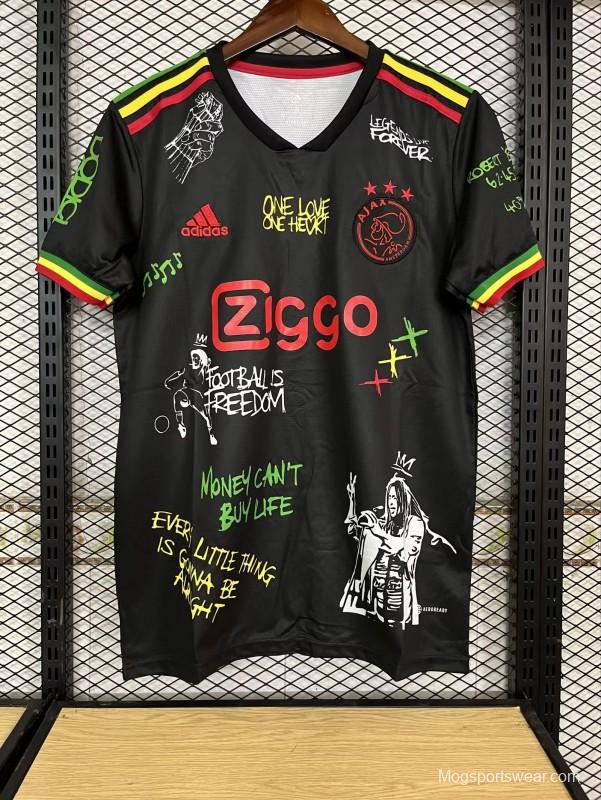 Retro 21/22 Ajax Third Black One Love Edition Jersey