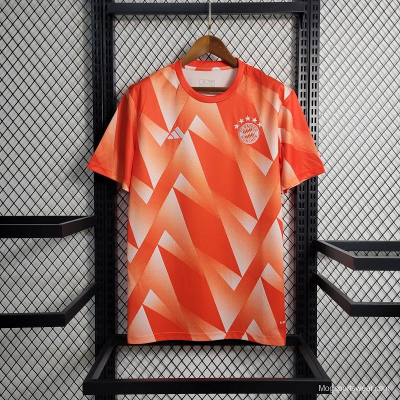 23-24 Olympique Marseille Training Orange Jersey