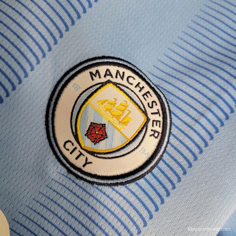 23-24 Kids Manchester City Home Jersey