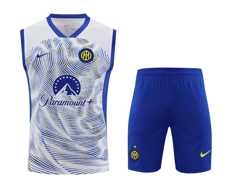 24/25 Inter Milan White Vest Jeresy+Shorts