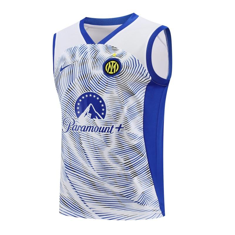 24/25 Inter Milan White Vest Jeresy+Shorts