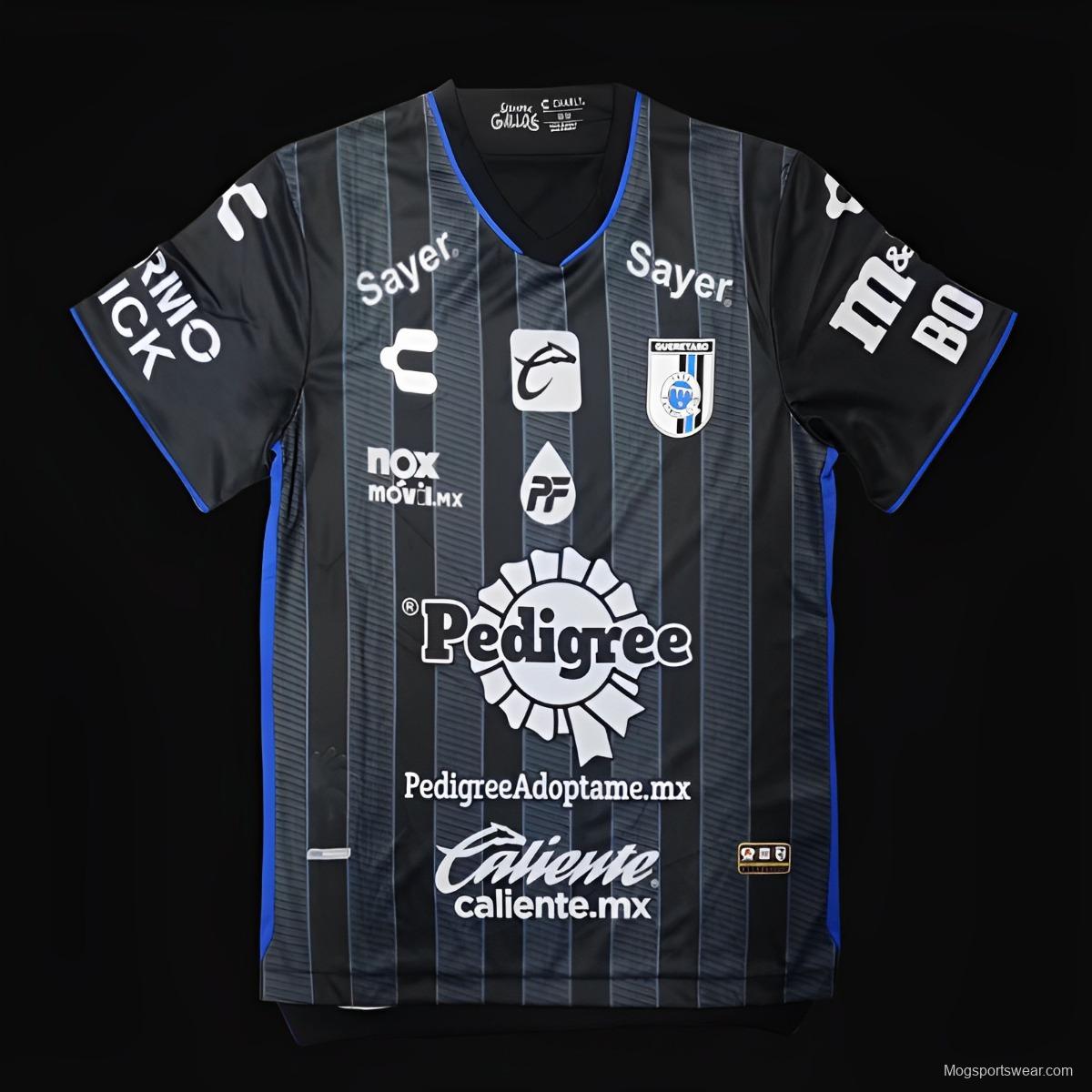 23/24 Queretaro Away Black Jersey