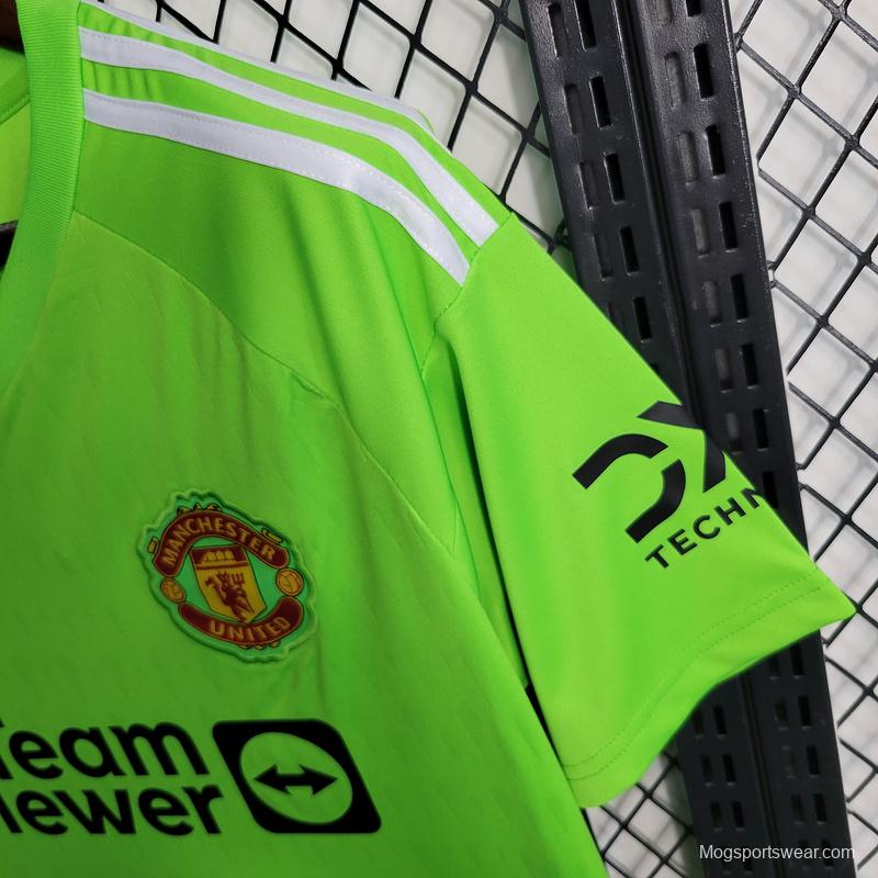 23/24 Manchester Untied Green Goalkeeper Jersey