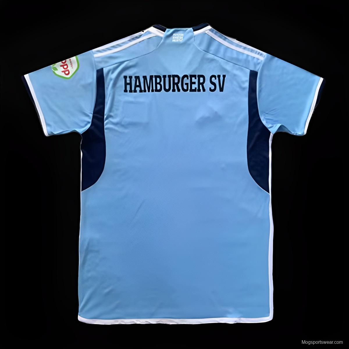 23/24 Hamburger SV Away Blue  Jersey