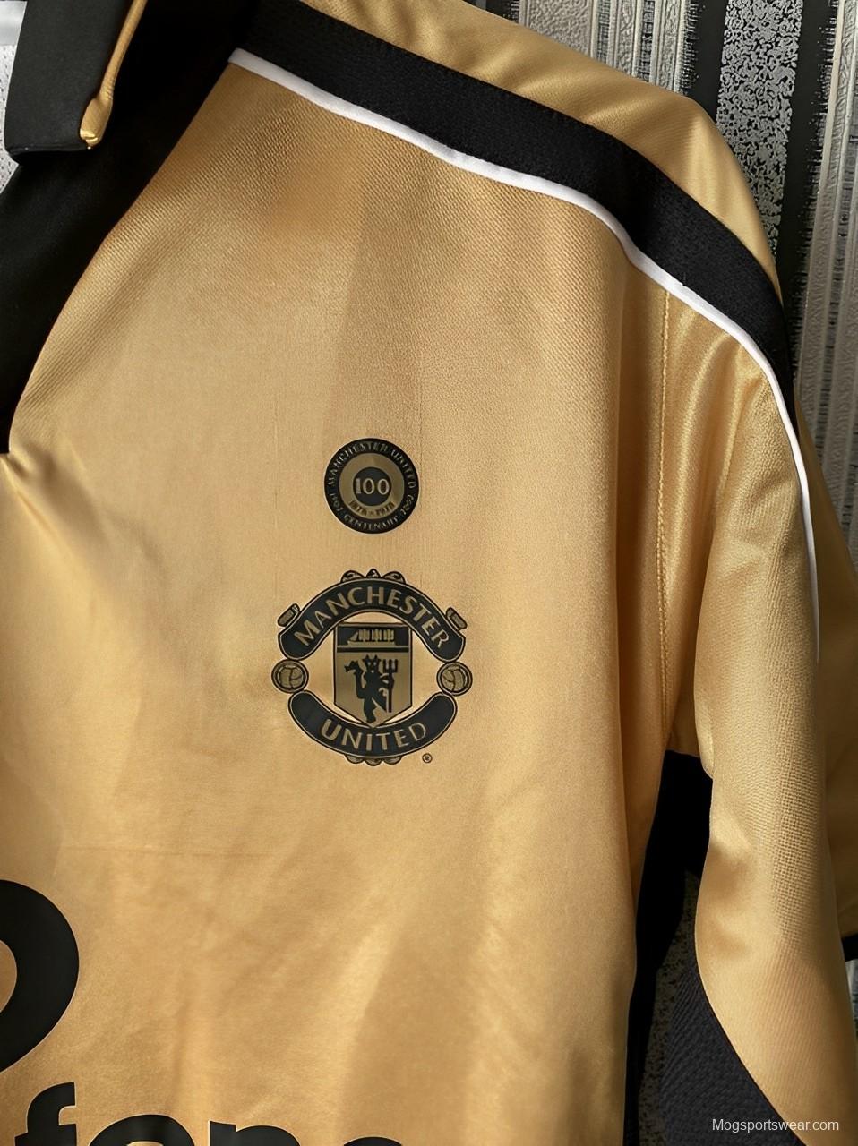 Retro 01/02 Manchester United Third Centenary Reversible Jersey