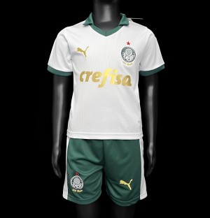 24/25 Kids Palmeiras Away White Jersey